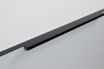 Ray торцевая мебельная ручка для фасадов 500 мм черный матовый