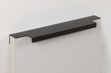 Ray торцевая мебельная ручка для фасадов 200 мм черный матовый