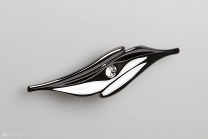 Amelie ручка кнопка темно-серый и кристаллы Swarovski