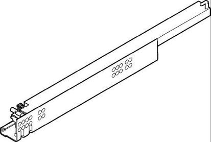 TANDEM с BLUMOTION для боковин 11-16 мм, полного выдвижения, 30кг, 460мм, лев.