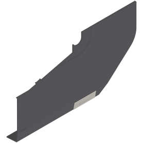 AVENTOS HS, заглушка основная темно-серая, прав.