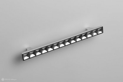 RS420 мебельная ручка-скоба 128 мм хром полированный с кристаллами