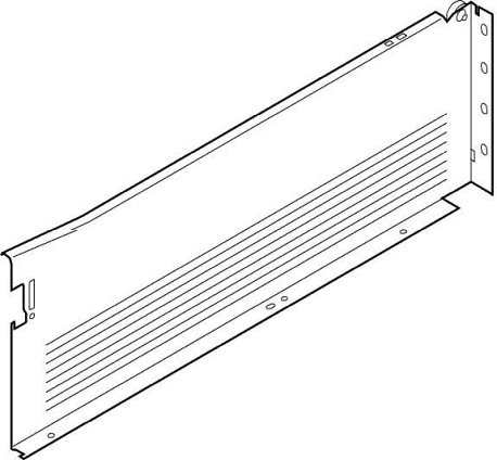 METABOX, Царга H, 150/450 мм, 25 кг, серая, лев.