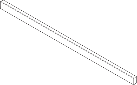 LEGRABOX Релинг, до ШК=1200 мм, под раскрой, гавана коричневый