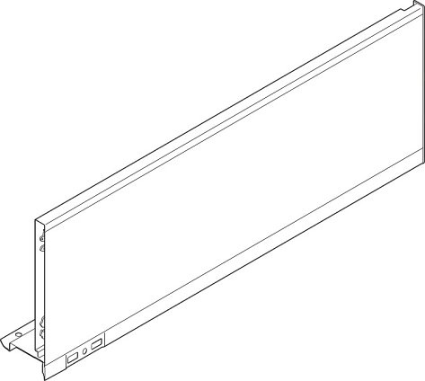 Царга LEGRABOX pure, высота C (177 мм), НД=300 мм, правая, нерж.