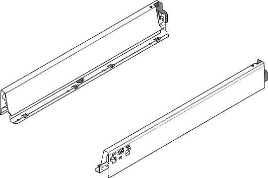 TANDEMBOX intivo/antaro, царга N 68/400мм, серая, комплект