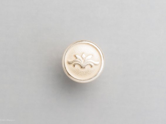 Pandora мебельная ручка-кнопка малая восточное серебро