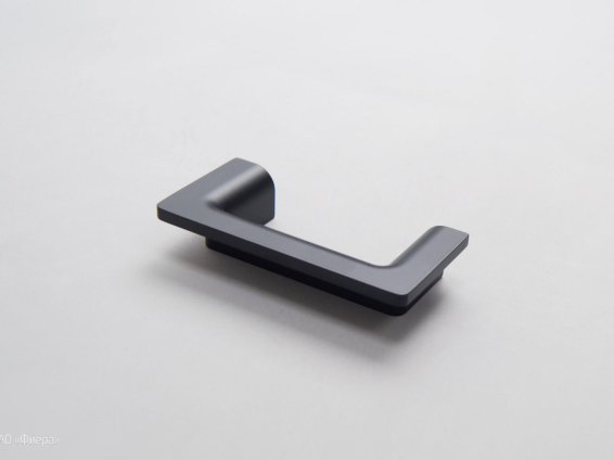 WMN334 ручка-кнопка 64 мм половина квадрата черный матовый