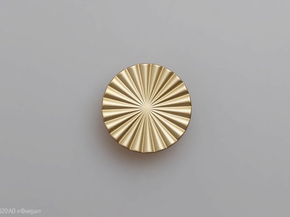 Sole мебельная ручка-кнопка 32 мм латунь