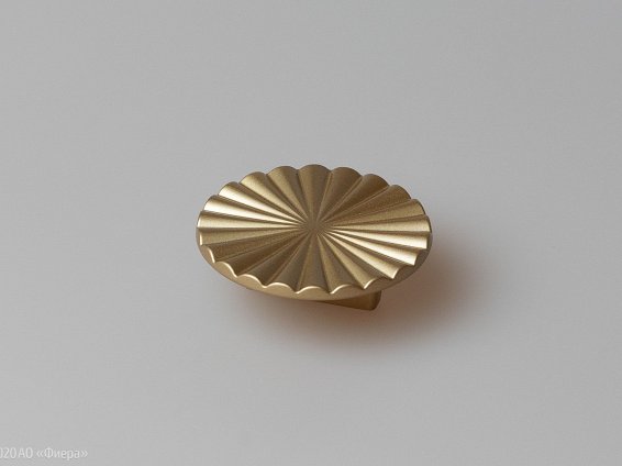 Sole мебельная ручка-кнопка 32 мм латунь