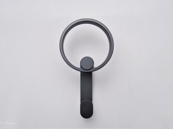 Tiberio крючок черный матовый