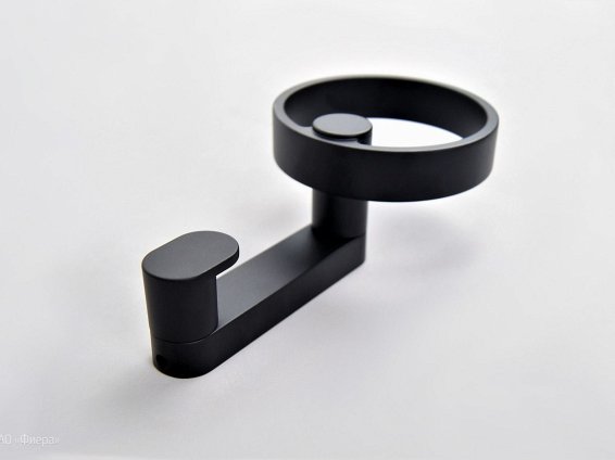 Tiberio крючок черный матовый