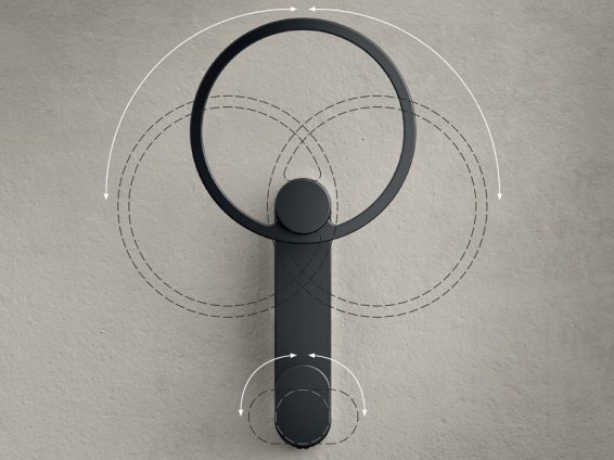 Tiberio крючок черный матовый