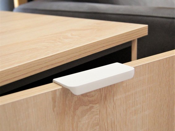 WMN450 торцевая мебельная ручка 100 мм белый матовый