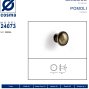 24073 мебельная ручка-кнопка затененная бронза