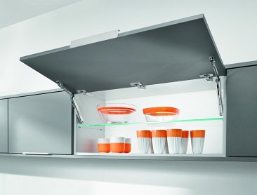 Подъемный механизм, AVENTOS HK-XS 2x15 с вкладными петлями и прямыми ответными планками