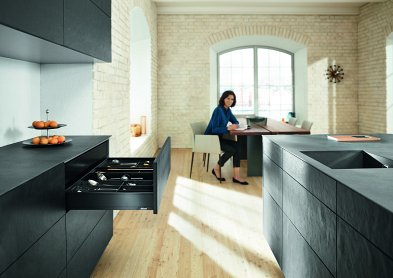 Ящик LEGRABOX pure (высота N 66,5, глубина 500 мм), терра-черный