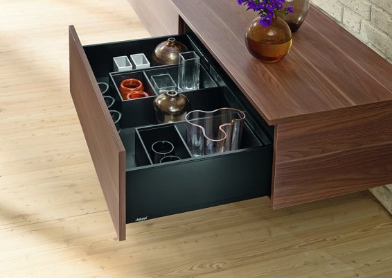 Ящик LEGRABOX pure (высота C 177, глубина 500 мм), терра-черный