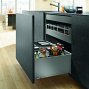 Ящик LEGRABOX pure (высота F 241, глубина 450 мм), терра-черный