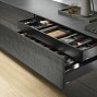 Внутренний ящик LEGRABOX pure TIP-ON BLUMOTION (высота M 90,5, глубина 500 мм, до 70 кг), терра-черный